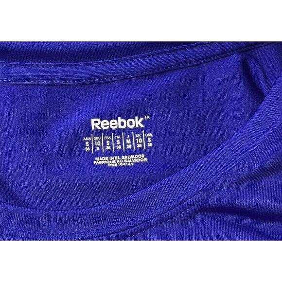 Reebok Mens Shirt Size Small Dri Fit‎  Long Sleeve Blue Pullover Top - Picture 2 of 4
